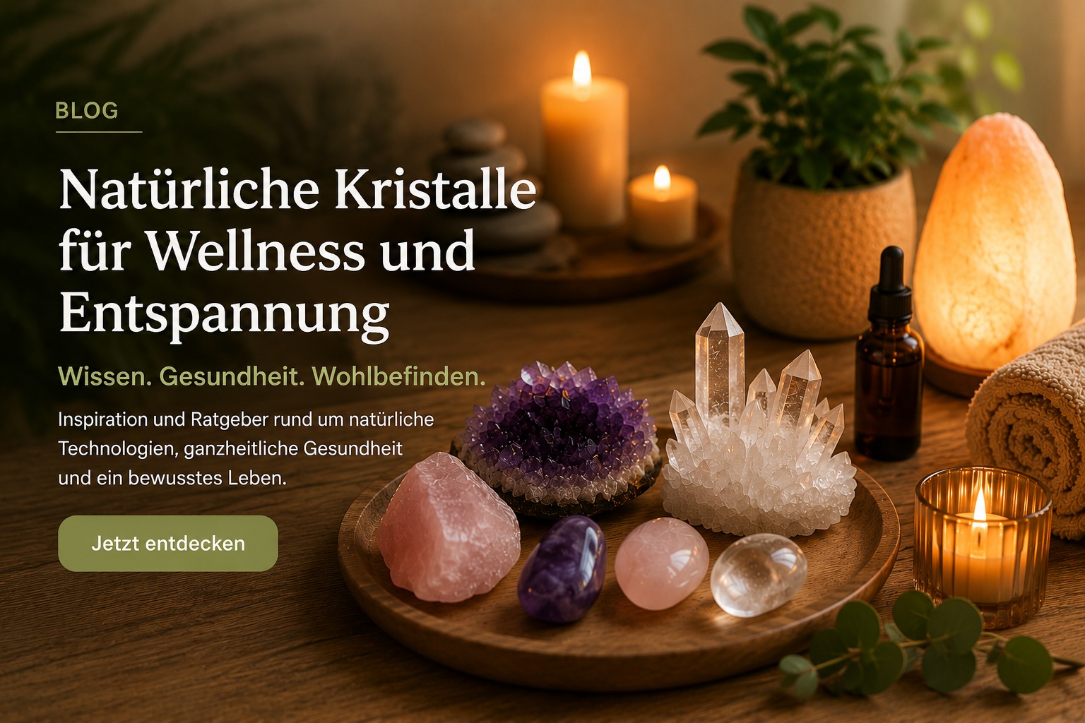Natürliche Kristalle und ihr besonderer Platz im modernen Wellness-Alltag