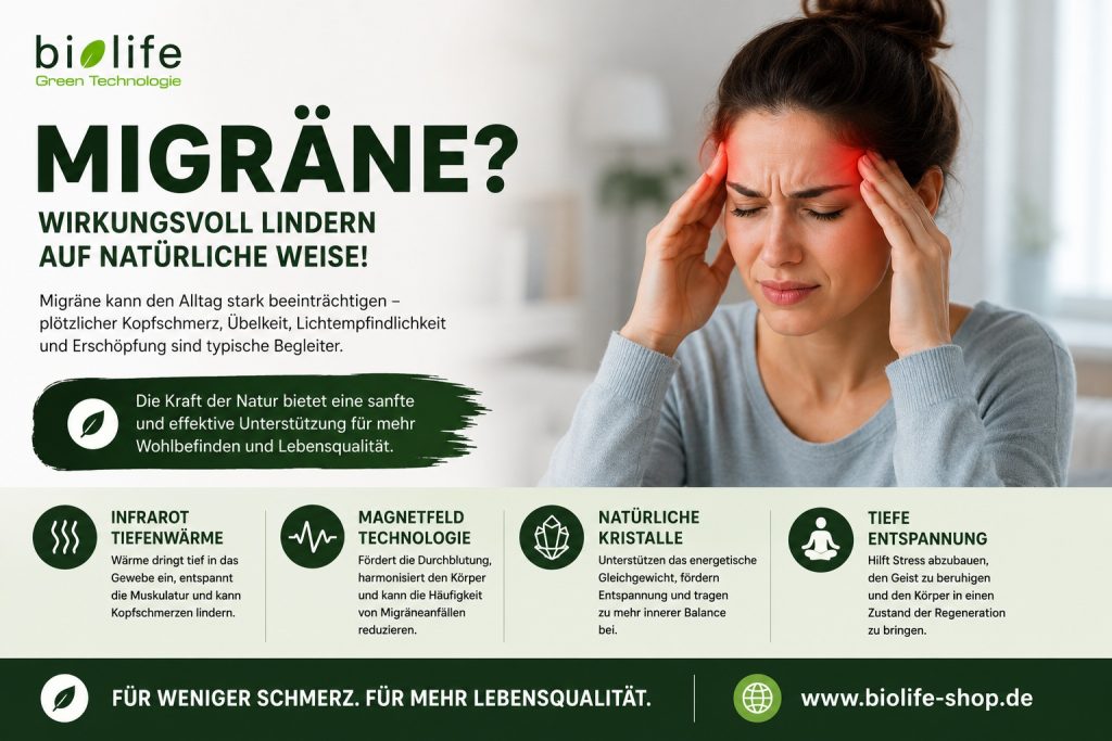 Hier geht es um Hilfe und Behandlung bei Migräne, auch auf natürliche Weise.