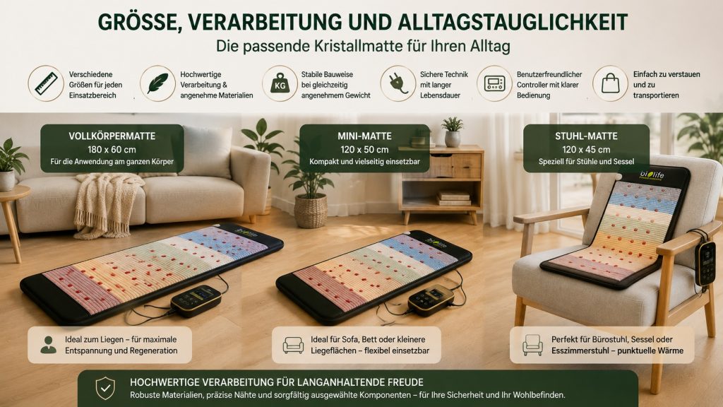Zusammenspiel verschiedener Technologien einer Kristallmatte