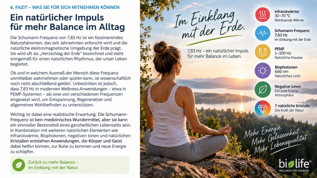 Schumann-Frequenz 7,83 Hz – Natur, Ruhe und Entspannung Frau meditiert in der Natur bei Sonnenuntergang als Symbol für Entspannung, natürlichen Rhythmus und die Schumann-Frequenz von 7,83 Hz