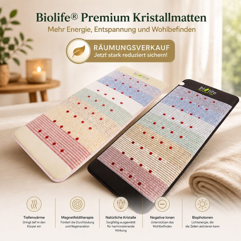 Biolife® Premium Kristallmatte im Räumungsverkauf – stark reduziert