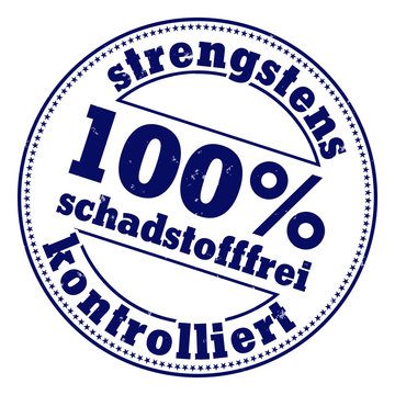 strengstens Kontrolliert, garantiert Schadstofffrei